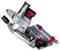A close-up of a biscuit joiner tool with adjustable settings, showing its red and black controls, used for woodworking joints.