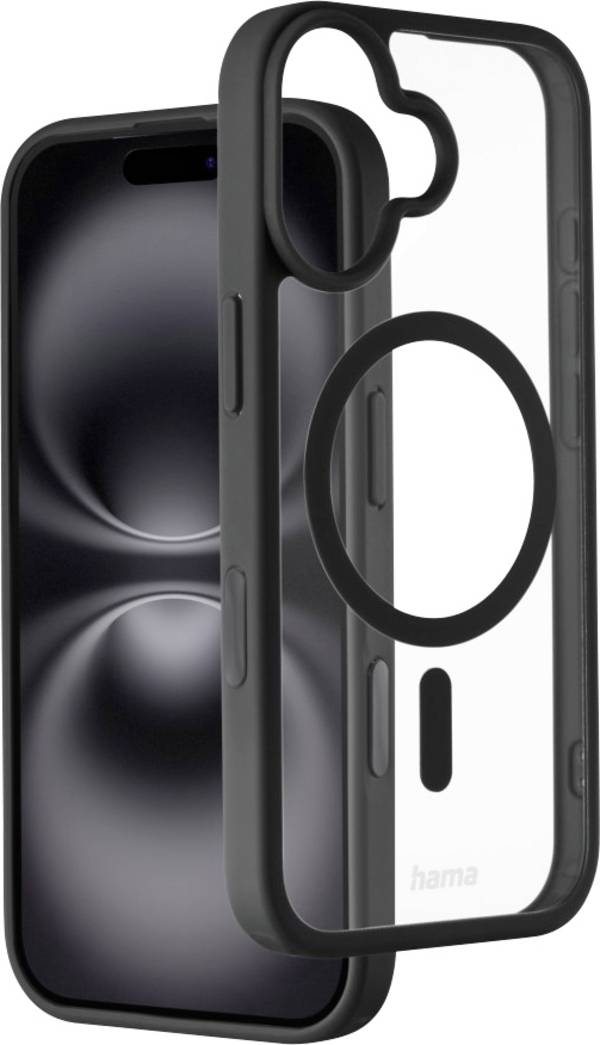 Hama  Cover Apple iPhone 17 Black MagSafe compatibility, Inductive charging 00232381