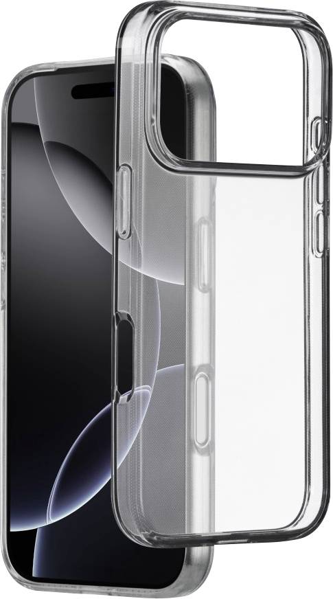 A clear phone case with precise cutouts, designed for a smartphone, is shown from multiple angles.
