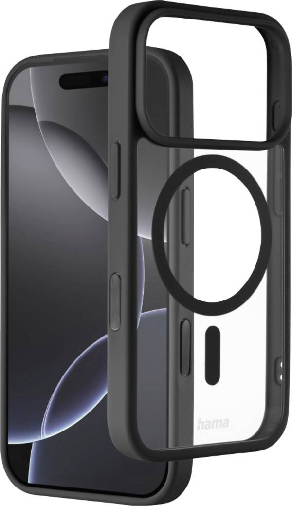 Hama Cover Apple iPhone 17 Pro Black MagSafe compatibility, Inductive charging 00232404