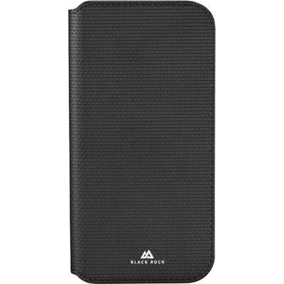 A black textured phone case with a front flap, featuring the 'Black Rock' logo at the bottom.
