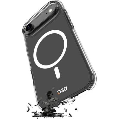 A smartphone with a D3O case withstands damage from being dropped on a hard surface, showcasing its impact-resistant feature.