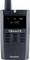 'Black handheld radio receiver, displaying 6 channels on screen, with buttons for volume and channel adjustment below display.'