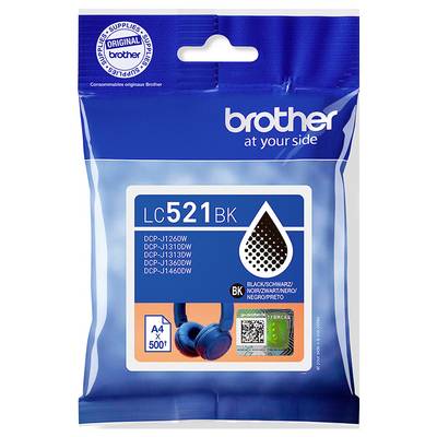 Brother Ink cartridge Brother LC521BK - Schwarz - original - K Original Black LC521BK-0