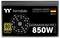'Germanium Pro 850W RGB' power supply in black, part of the German series by Thermaltake, 80 Plus Gold certified, ATX 3.1 compatible.