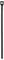 A close-up image of a black zip tie, featuring a ribbed strap and a locking mechanism at the end.