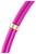 Bright pink cable with a gold band around it, positioned diagonally against a white background.