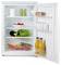 'Open refrigerator with eggs, bottles, and vegetables on shelves, including lettuce, eggplant, strawberries, and orange juice.'