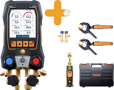 Smart Vacuum set testo 0564 2558 Pressure, Temperature Datalogger function