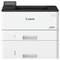 A white Canon i-SENSYS printer with dual paper trays, model LBP236dw, is shown against a plain background.