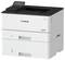 A large white and black office printer with a control panel on top, designed for high-volume printing tasks.