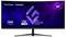 Curved 34-inch ViewSonic gaming monitor displaying 1500R curvature, 2K UWQHD resolution, and AMD FreeSync Premium features.