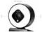 A close-up of a black LogiLink webcam featuring a ring light, LED indicator on top, with microphone indicators on either side.