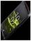A black smartphone with textured sides, showing '10:07' and green wave pattern on its screen, set against a black background.