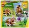 'Lego Creator 3-in-1 set 31376 features builds of a rabbit, a koala, and a bear. Includes a flower and egg accessory.'