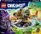 LEGO Dreamzzz set 71515 'Tiger Shark Tank' for ages 9+, features a colorful shark-themed vehicle with two build options and figurines.