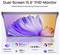 Dual-screen 15.6" FHD monitor with vibrant display for work and leisure. Features include blue light reduction, HDR, 100% sRGB.