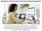 'Ein Mensch arbeitet an einem Computer mit einem tragbaren 15,6-Zoll-Doppeldisplay-Monitor, um Multitasking-Fähigkeiten zu verbessern.'