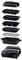 Stacked view of a multi-functional grill with various detachable plates, including options for grilling, steaming, and cooking eggs.