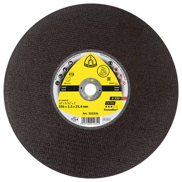 Klingspor A 330 Extra 353329 Cutting disc (straight) 406 mm 10 pc(s) Steel