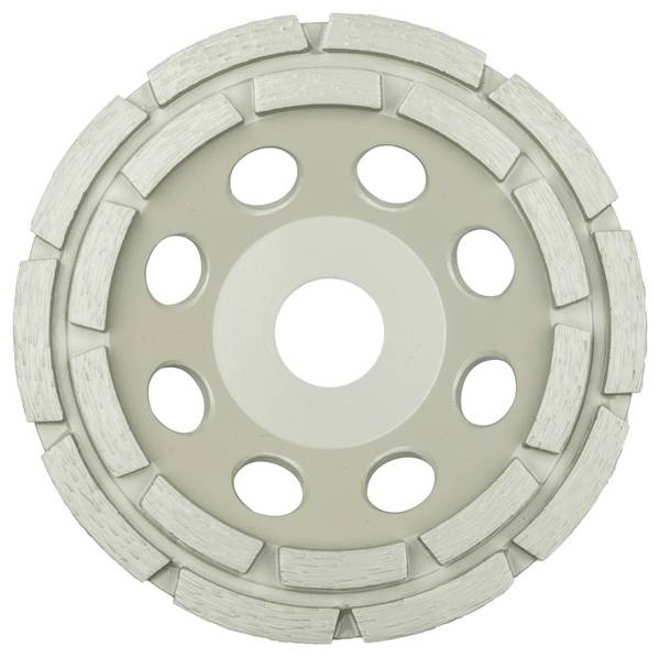 Klingspor 325362 DS 300 B diamond grinding plate, 125 x 7 x 22.23 mm 18 segments 7 x 5 mm, 2-row Diameter 125 mm