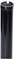 A black, glossy cylinder with a slot at the top, likely a part of a stand or mount.