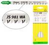 Klingspor 670545 JS 981 WA jigsaw blades, 170 x 8 x 1.7 mm useful length 145Crom-vanadium, cross-ground, conical, 9 teeth per inch, SB-packed in a cardboard box 5 pc(s)