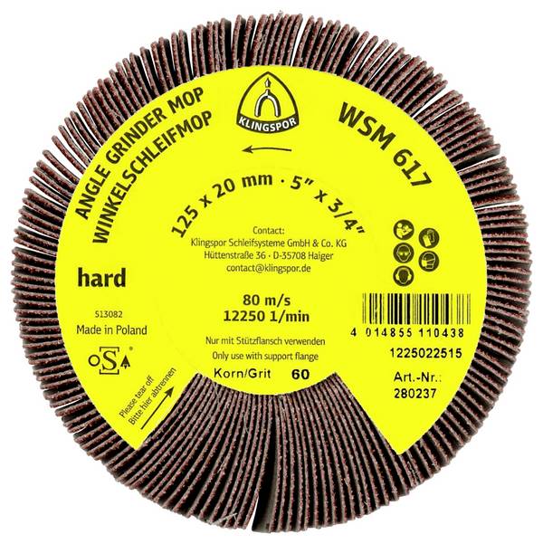 Klingspor 277021 Klingspor 277021 N/A Diameter 125 mm 2 pc(s) Diameter 125 mm 2 pc(s)