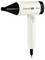 A white hairdryer labeled 'Plasma Ionic Pro' with multiple heat settings on a control panel, featuring a black nozzle attachment.
