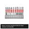 '1/4 inch E 6.3 shank fits all standard cordless drills.'