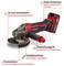 Angle grinder with 33 mm cutting depth, equipped with auxiliary handle, cutting guard and disc protection, offers high safety.