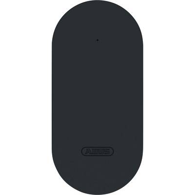 An oval-shaped black device with a small central hole and 'ABUS' branding at the bottom.