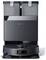 A sleek black robotic vacuum with dual compartments for dust and water, branded 'Ecovacs,' designed for automatic cleaning and mopping.