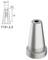 Technical drawing of a metal cone with dimensions: diameter 4.9, height 14, labeled T151-2.0. 3D view of the cone included.