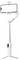 A white handheld selfie stick with a built-in tripod and a smartphone holder at the top, designed for stability during photography.