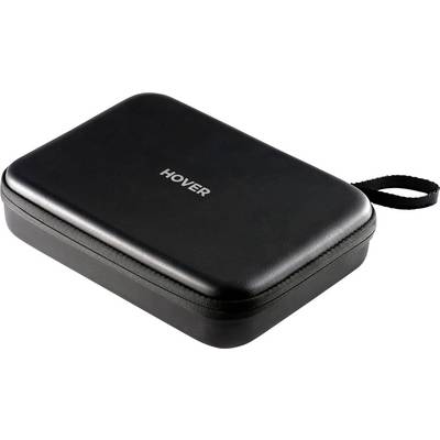 A black rectangular hard case with a zipper and a handle, featuring the word 'HOVER' on the top, likely for storage or transport purposes.