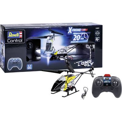 Box featuring 'Revell Control' remote control helicopter, labeled 'X-treme line.' Includes image of the helicopter and remote control.