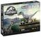 'Jurassic World 3D Puzzle' box featuring a 3D model of a Velociraptor named Blue on display with jungle backdrop. Suitable for ages 10+.