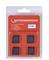 'Rothenberger' branded blister pack containing set of dies, item number 7.0834X. Packaging shows four black pieces, labeled in four languages.