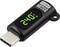 USB-C power meter displaying '240W' with digital screen on compact, black device; used for measuring power delivery.