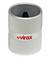 Silver Virax cylindrical tool with ribbed sides and a black conical insert inside the opening, shown on a white background.