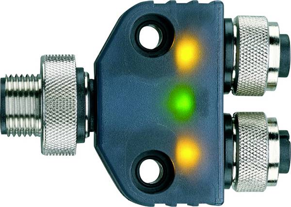Escha 8012652 Sensor/actuator splitter/adapter M12 Adapter No. of pins (RJ): 4, 3 1 pc(s) Piece