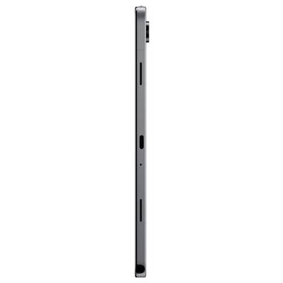 Side profile of a black smartphone showing the volume and power buttons on the left, with a camera module slightly protruding from the top.