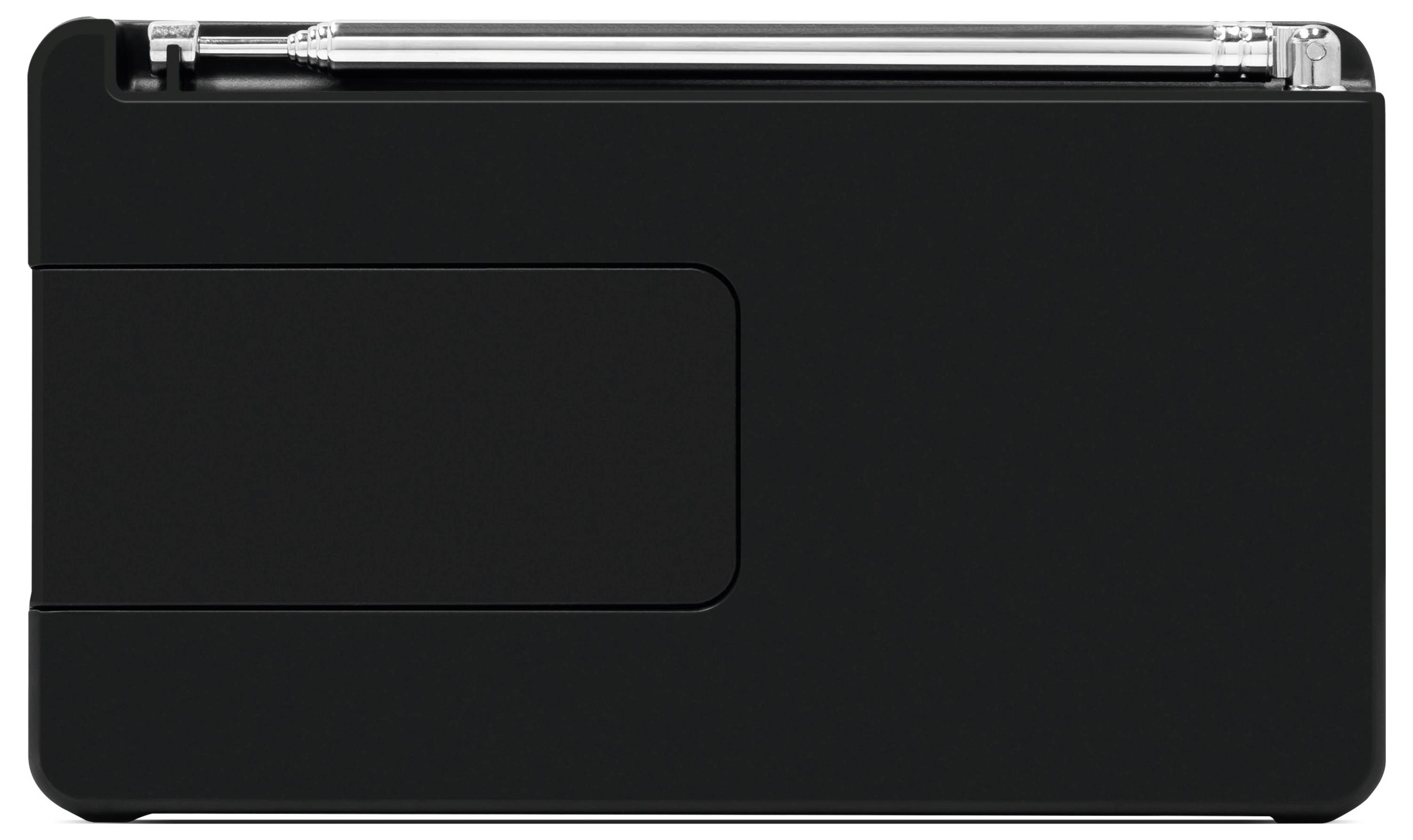 A closed black rectangular box with a metallic pen resting on top.