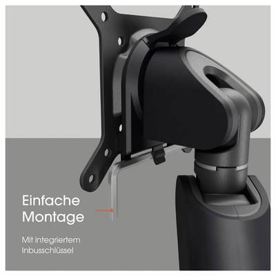 Vogel's MOMO 4138 Monitor desk mount 1 Display(s) 25,4 cm (10") - 109,2 cm (43") Black Height-adjustable, Tiltable, Rota-7