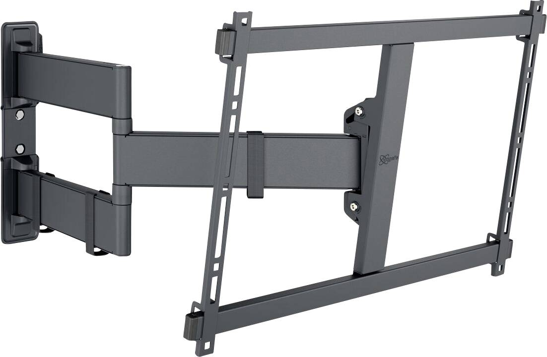 'A flat panel TV wall mount with adjustable arms and a swivel joint, designed for flexible positioning and secure support of monitors.'