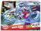 'White Shark Track Set' toy box showing a toy car racing through a looped track with a shark figure. Text reads 'Watch Out! Shark Attack!'. Includes light and sound features for ages 3+.
