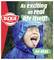 A child in a blue raincoat stands under pouring rain with mouth open, tasting raindrops. Text reads 'As exciting as real life itself! Go Real.' Dickie Toys logo is visible.