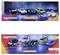 'Majorette Rescue World' toy car set displayed in packaging. Includes models like Dodge Challenger and Lamborghini Huracan, featuring police and emergency themes.