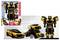 'Toy set featuring a yellow and black transforming robot with a car mode, box displays 'Transformers' branding and toy details.'